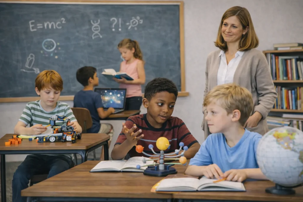 Professor observa sinais de altas habilidades em alunos do ensino fundamental